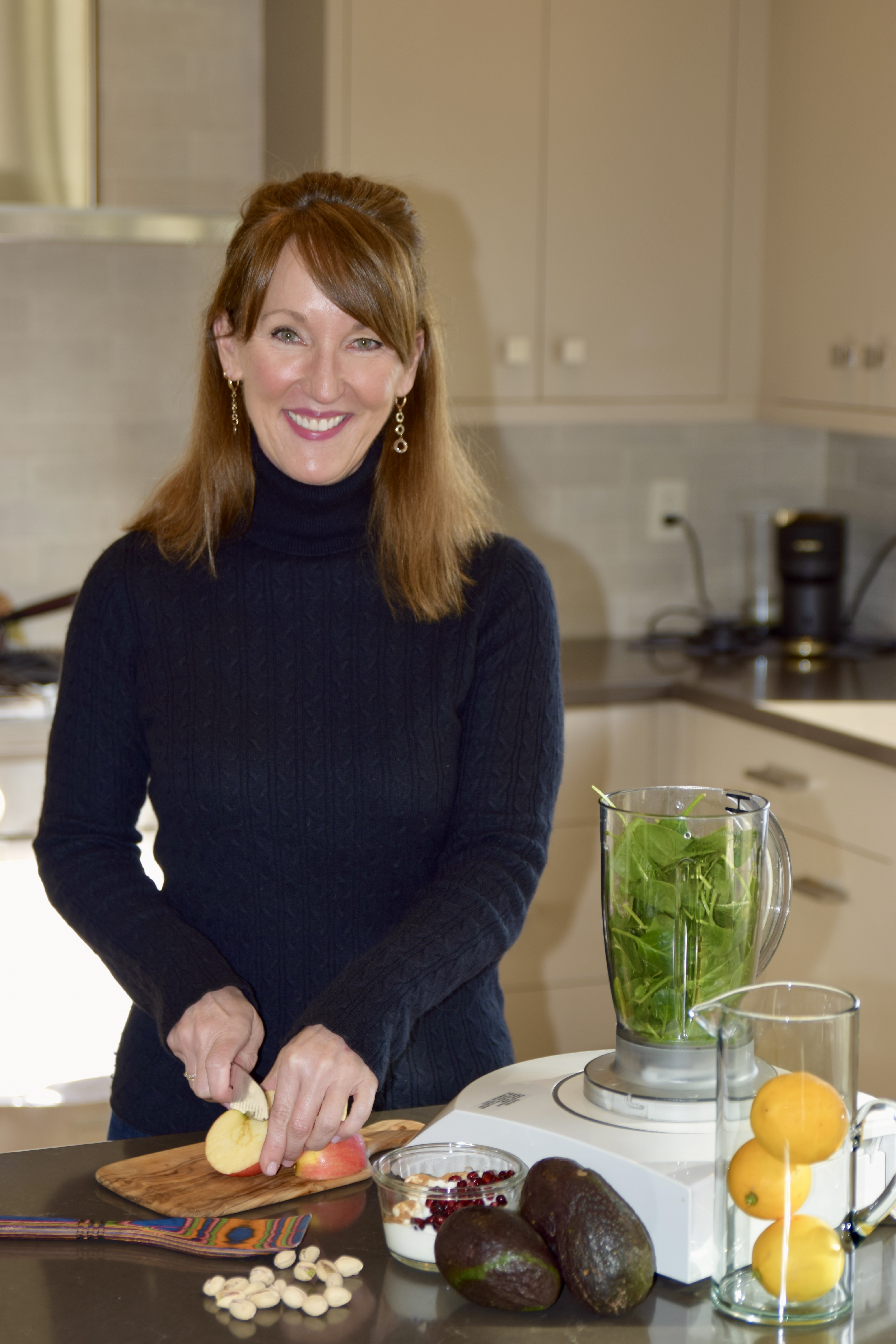 Erin Free preparing nourishing food